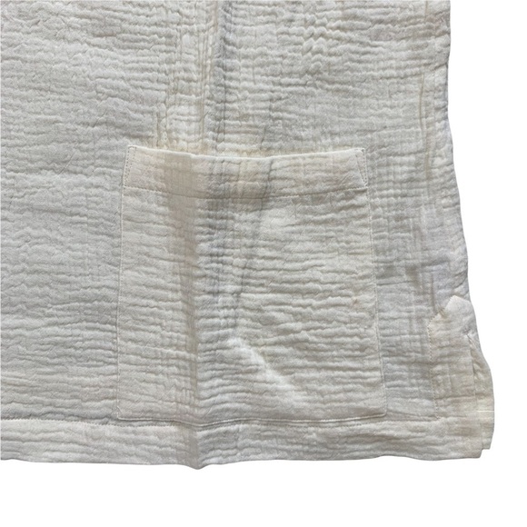 Soft Surroundings NET Araza Gauze Shirt Blouse Ecru (Cream) Plus Size Medium - Picture 4 of 14